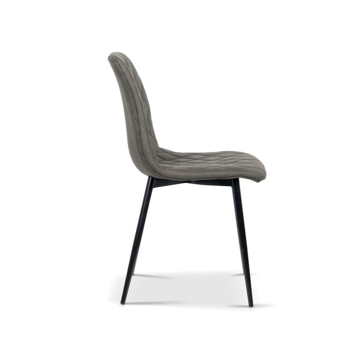 Chaise pour salle à manger coloris gris. Collection GRAZ.