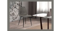 Chaise pour salle à manger coloris gris. Collection GRAZ.
