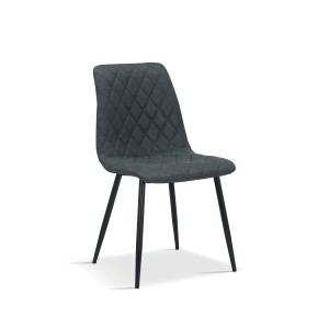 Chaise pour salle à manger coloris gris foncé. Collection GRAZ