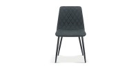 Chaise pour salle à manger coloris gris foncé. Collection GRAZ