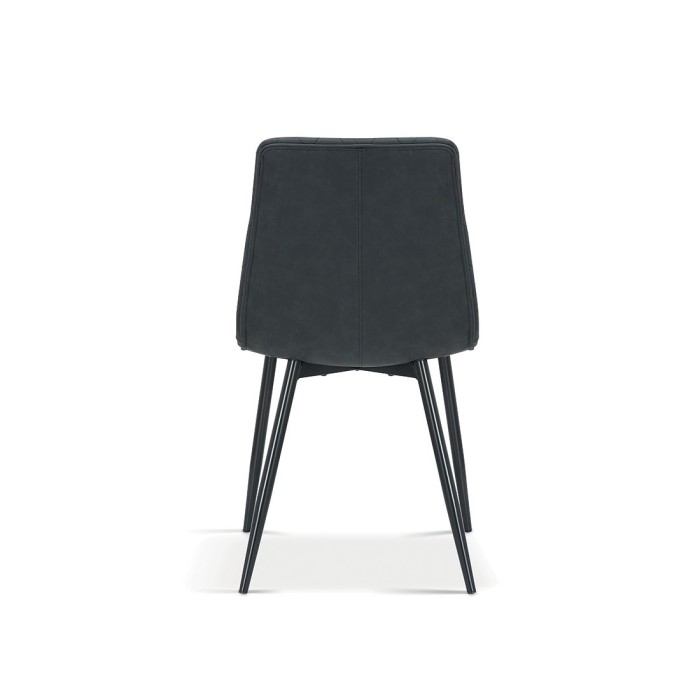 Chaise pour salle à manger coloris gris foncé. Collection GRAZ