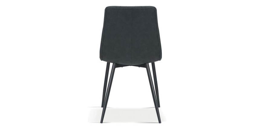 Chaise pour salle à manger coloris gris foncé. Collection GRAZ