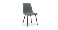 Chaise pour salle à manger coloris gris clair. Collection GRAZ