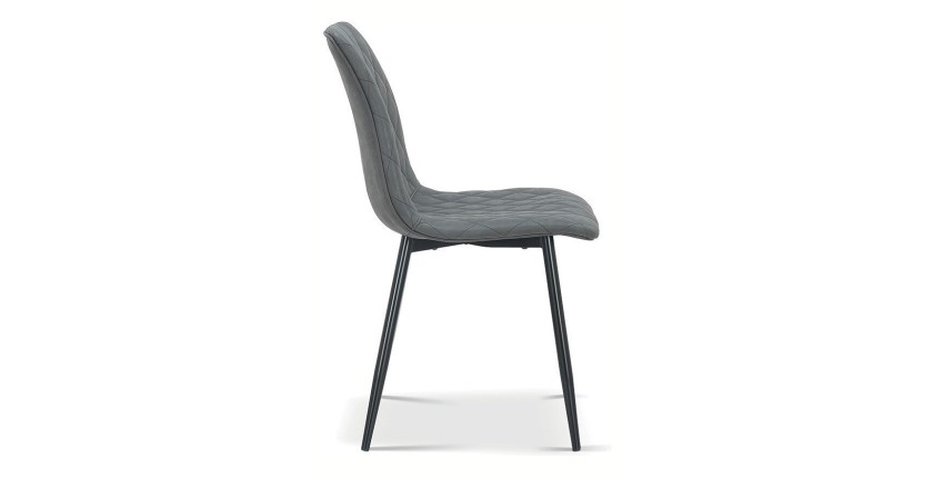 Chaise pour salle à manger coloris gris clair. Collection GRAZ