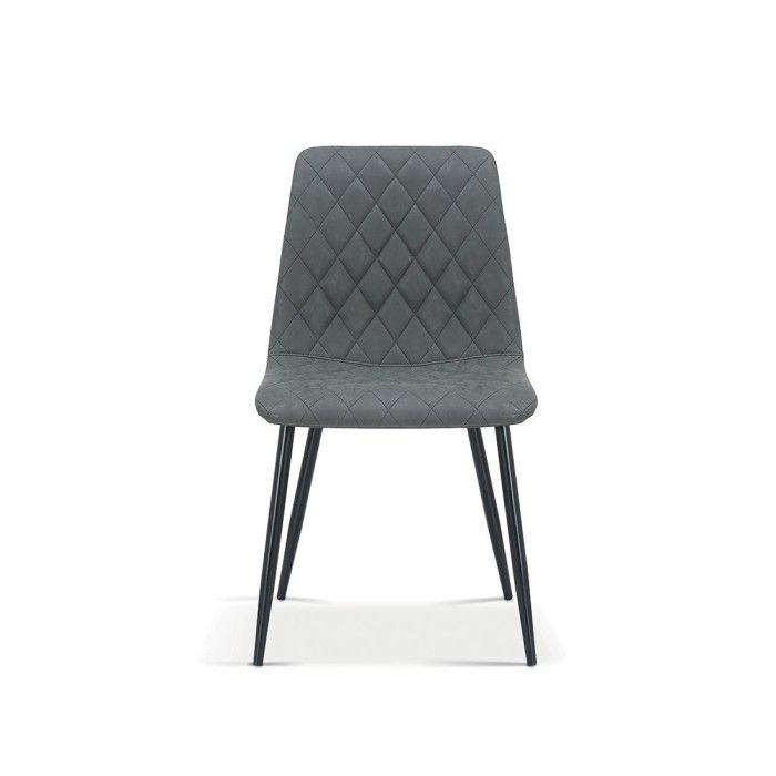 Chaise pour salle à manger coloris gris clair. Collection GRAZ