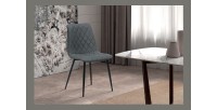 Chaise pour salle à manger coloris gris clair. Collection GRAZ