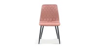 Chaise en velours rose pour salle à manger. Collection GRAZ