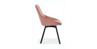 Chaise en velours rose pour salle à manger. Collection KIRU