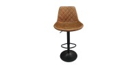 Tabouret de bar style vintage coloris cognac. Collection HOLLA.