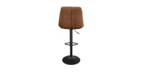 Tabouret de bar style vintage coloris cognac. Collection HOLLA.