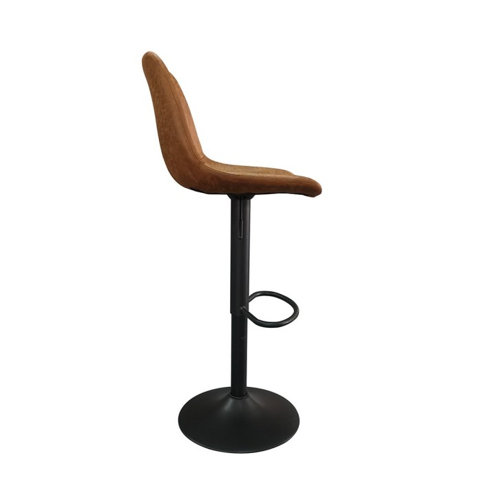 Tabouret de bar style vintage coloris cognac. Collection BELFAST.