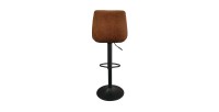 Tabouret de bar style vintage coloris cognac. Collection BELFAST.