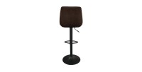 Tabouret de bar style vintage coloris brun foncé. Collection BELFAST.