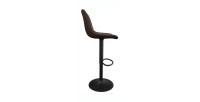 Tabouret de bar style vintage coloris brun foncé. Collection BELFAST.