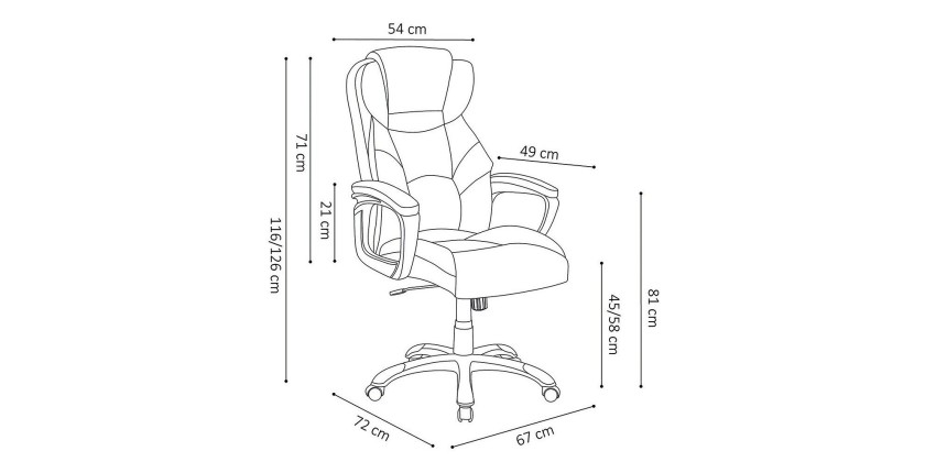 Fauteuil de bureau gaming KIKO coloris gris