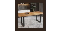 Table à manger design bois massif NIKO - Table rectangulaire 200x100
