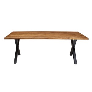 Table à manger design bois massif GOYA - Table pied design 200x100