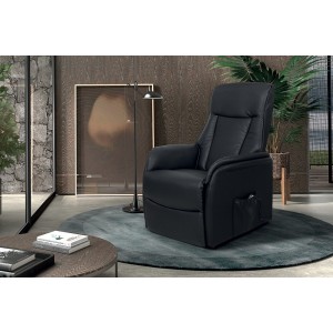 Fauteuil relaxation électrique JUAN coloris noir