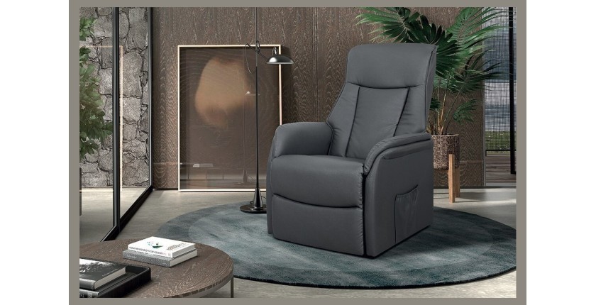 Fauteuil relaxation électrique JUAN coloris gris