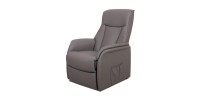 Fauteuil relaxation électrique JUAN coloris taupe