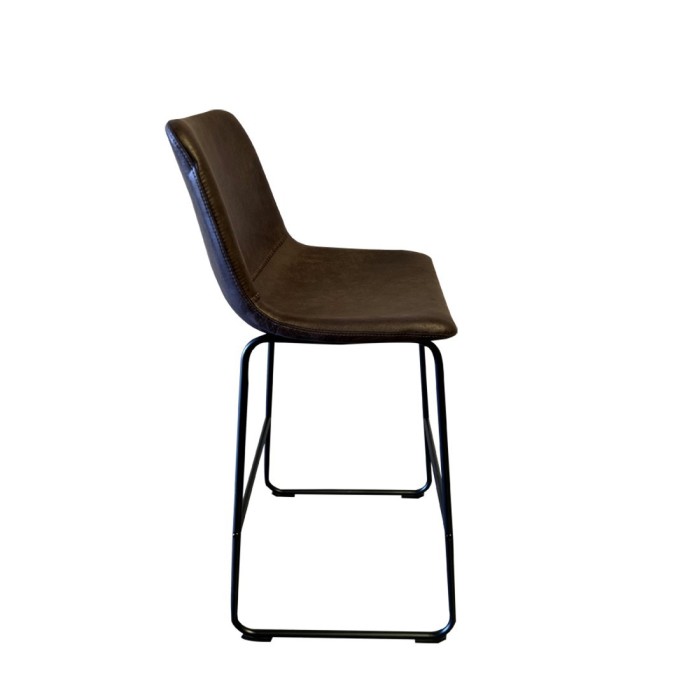 Tabouret de bar RONDA coloris cognac