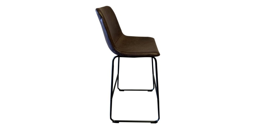 Tabouret de bar RONDA coloris cognac