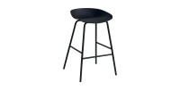 Chaise de comptoir design noir. Collection SIRA