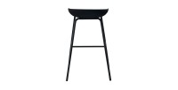 Chaise de comptoir design noir. Collection SIRA