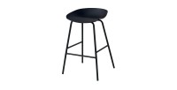 Chaise de comptoir design noir. Collection SIRA