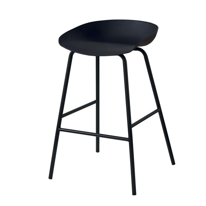 Chaise de comptoir design noir. Collection SIRA