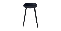 Chaise de comptoir design noir. Collection SIRA