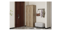 Armoire à chaussure TOM, 2 portes coloris chêne clair