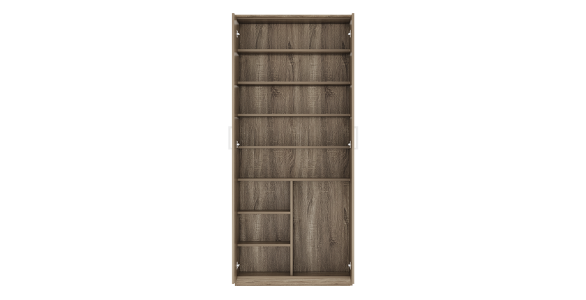 Armoire à chaussure TOM, 2 portes coloris chêne clair