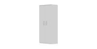 Armoire à chaussure TOM, 2 portes coloris blanc
