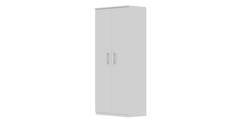 Armoire à chaussure TOM, 2 portes coloris blanc