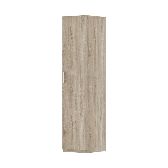 Armoire de rangement, collection TOM, 1 porte chêne sonoma