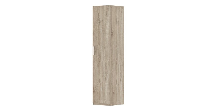 Armoire de rangement, collection TOM, 1 porte chêne sonoma