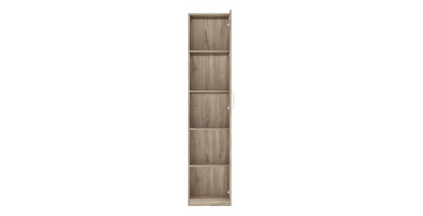 Armoire de rangement, collection TOM, 1 porte chêne sonoma