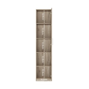 Armoire de rangement, collection TOM, 1 porte chêne sonoma