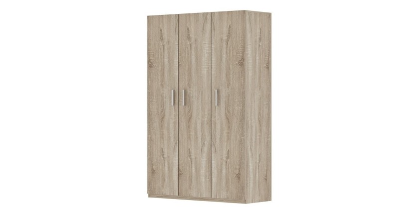 Armoire de rangement, collection TOM, 3 portes chêne sonoma