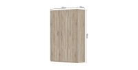 Armoire de rangement, collection TOM, 3 portes chêne sonoma