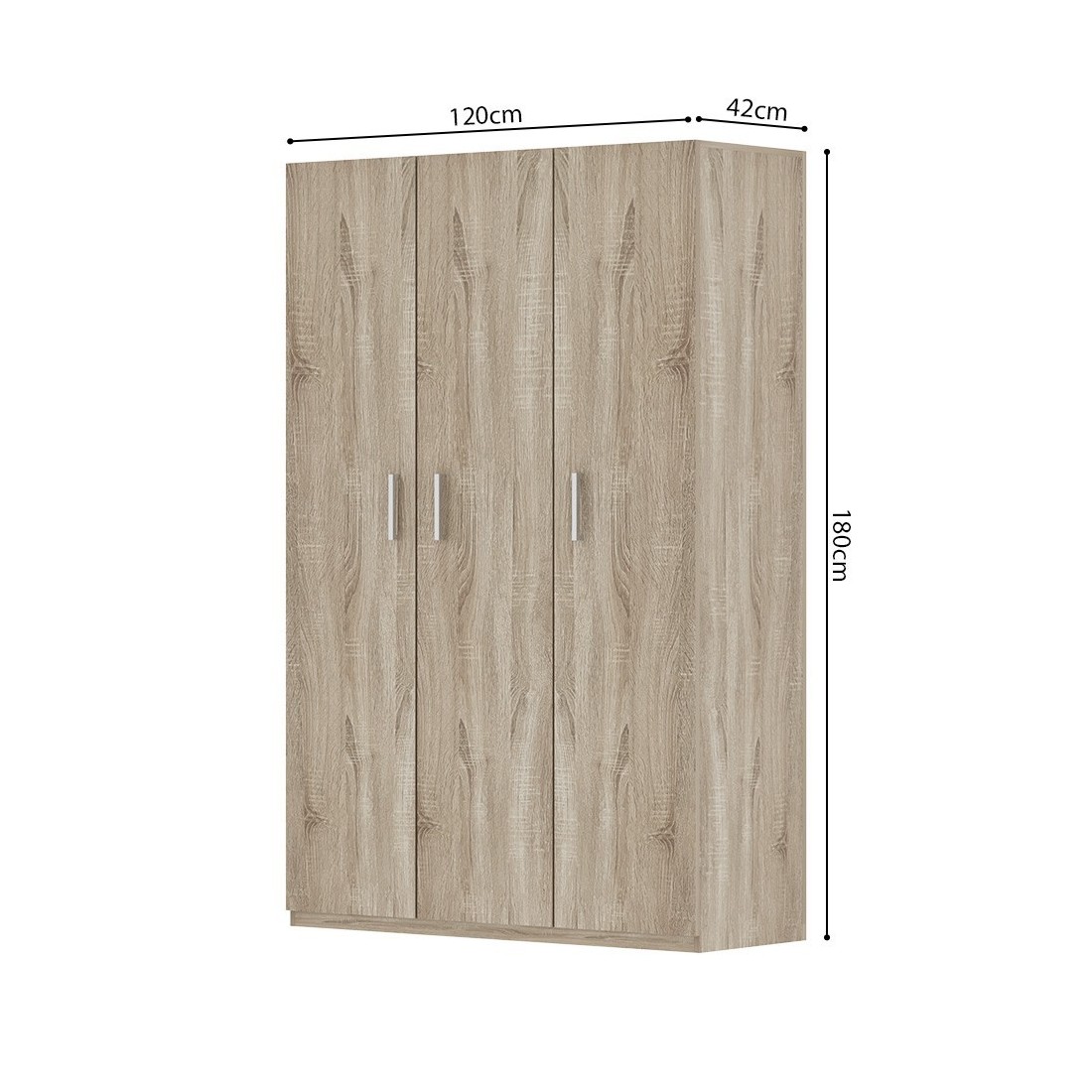 Armoire TOM 4 Portes Avec Miroirs - Gris Anthracite, L160 X P52 X H185 Cm, Design Moderne, Grande Capacité - 10