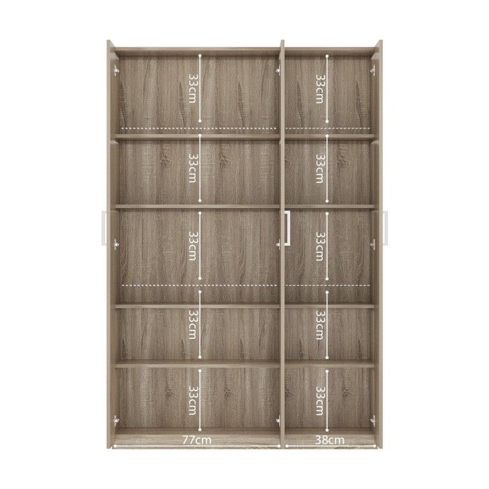 Armoire de rangement, collection TOM, 3 portes chêne sonoma