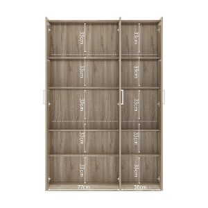 Armoire de rangement, collection TOM, 3 portes chêne sonoma