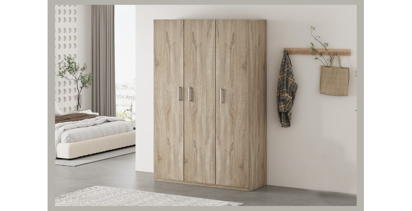Armoire de rangement, collection TOM, 3 portes chêne sonoma