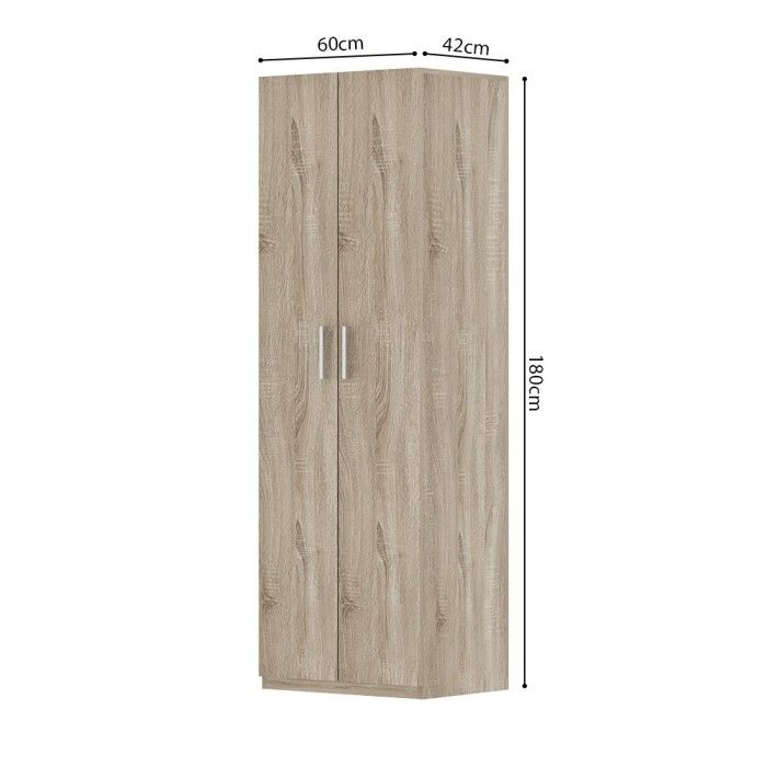 Armoire, collection TOM, 2 portes 60 cm chêne sonoma