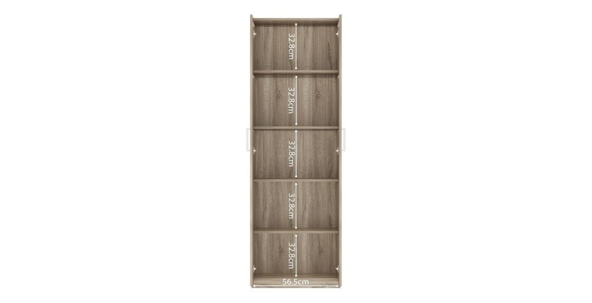 Armoire, collection TOM, 2 portes 60 cm chêne sonoma