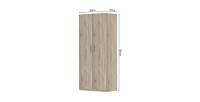 Armoire, collection TOM, 2 portes 80 cm chêne sonoma