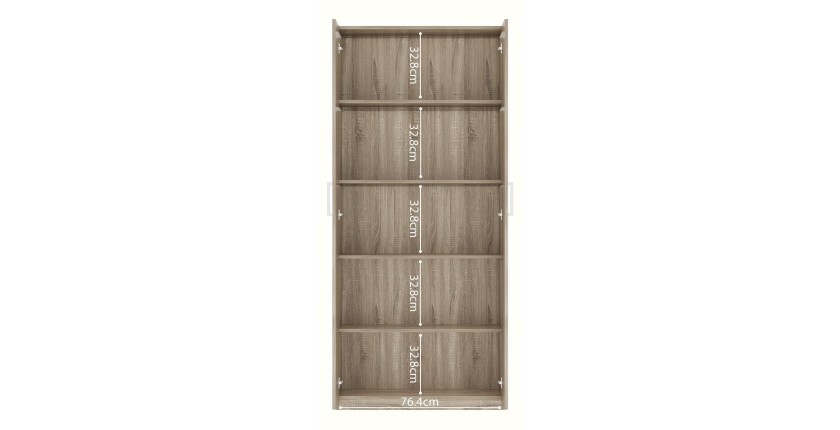 Armoire, collection TOM, 2 portes 80 cm chêne sonoma