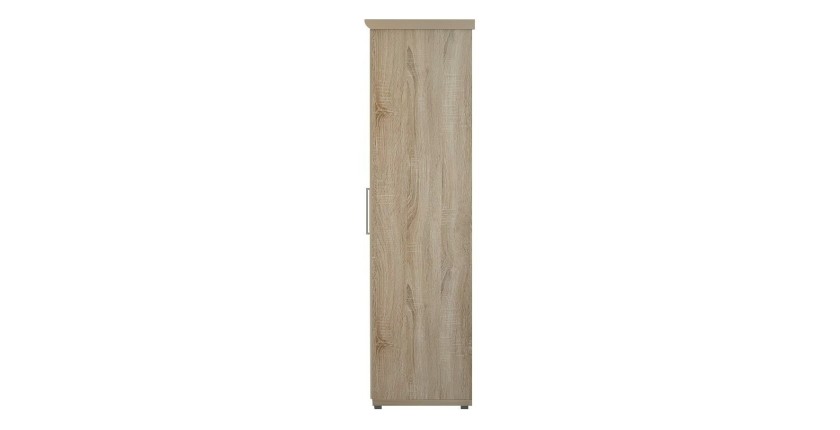 Armoire, garde-robe, collection TOM, 2 portes 80 cm, penderie intégrée chêne sonoma